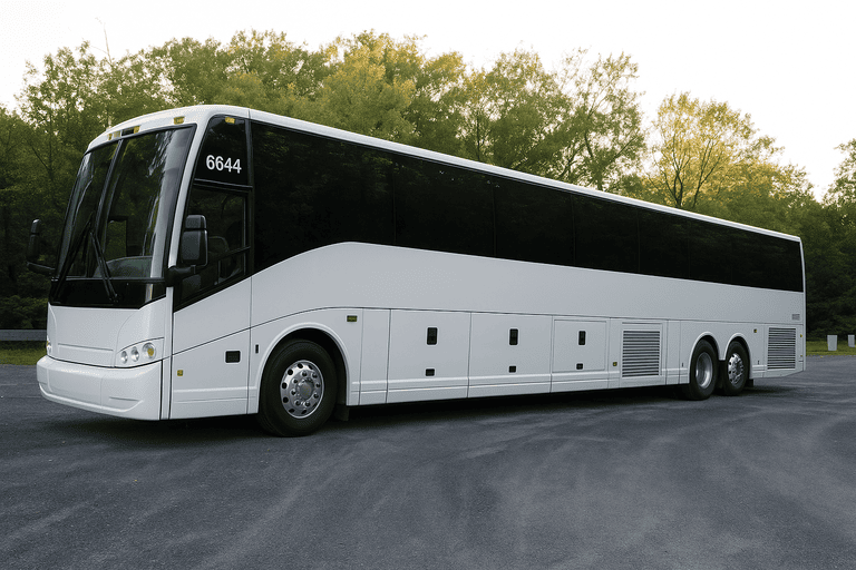 exterior of Pueblo Coach Bus Service coach bus
