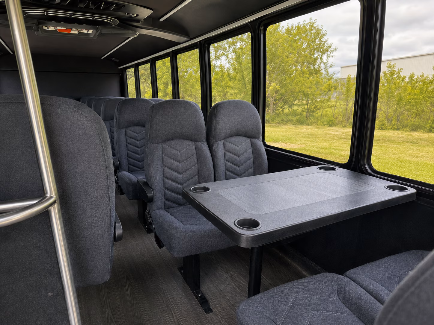 pueblo 18 passenger minibus inside
