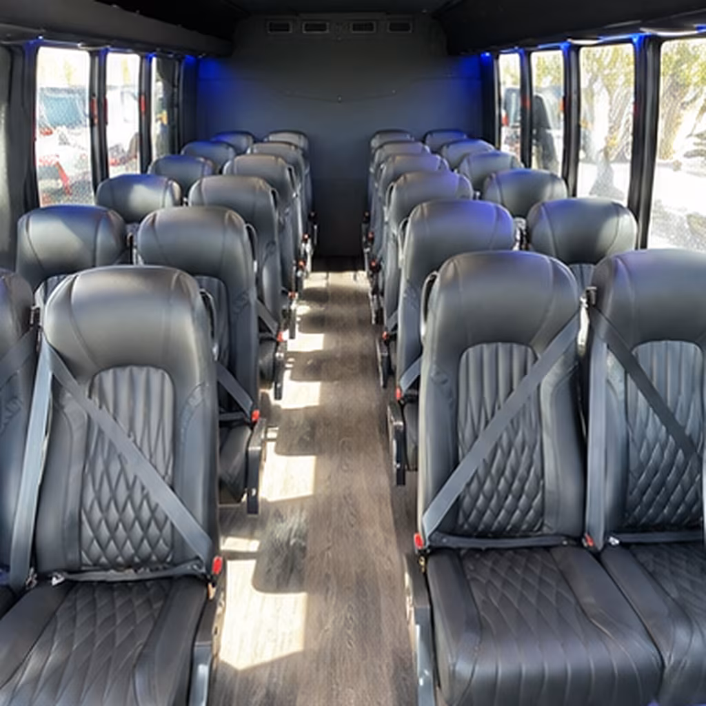 pueblo 25 passenger minibus interior