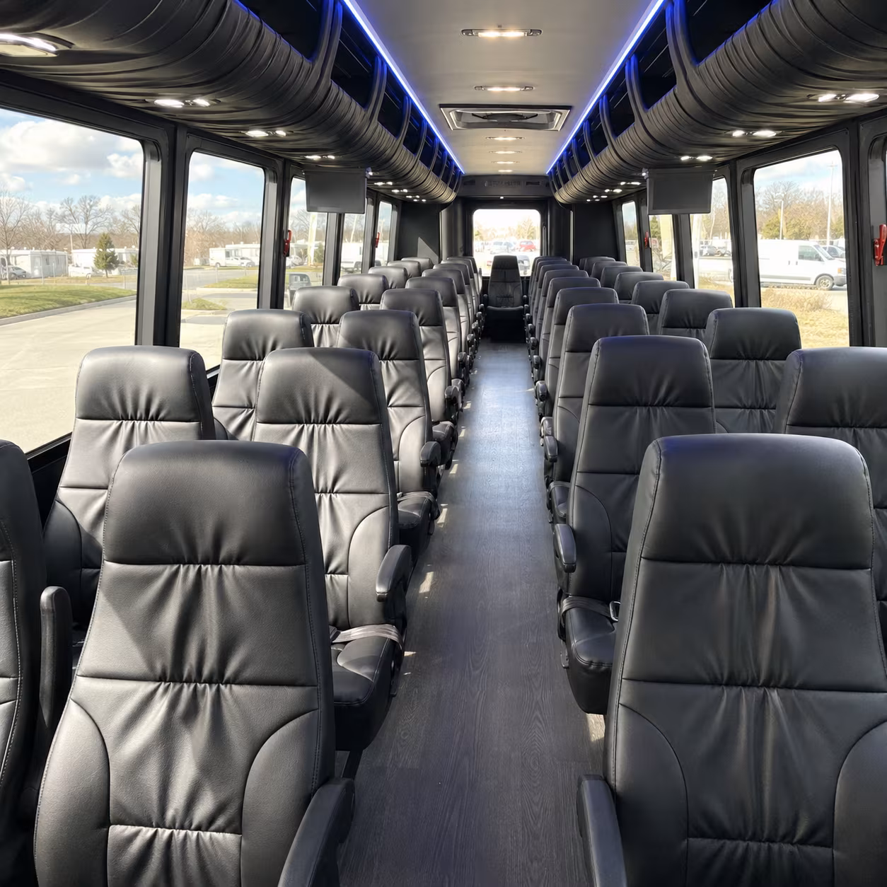 pueblo 35 passenger minibus inside