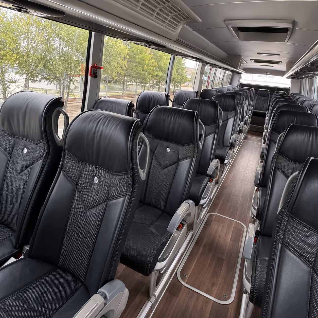 pueblo 56 passenger charter bus interior