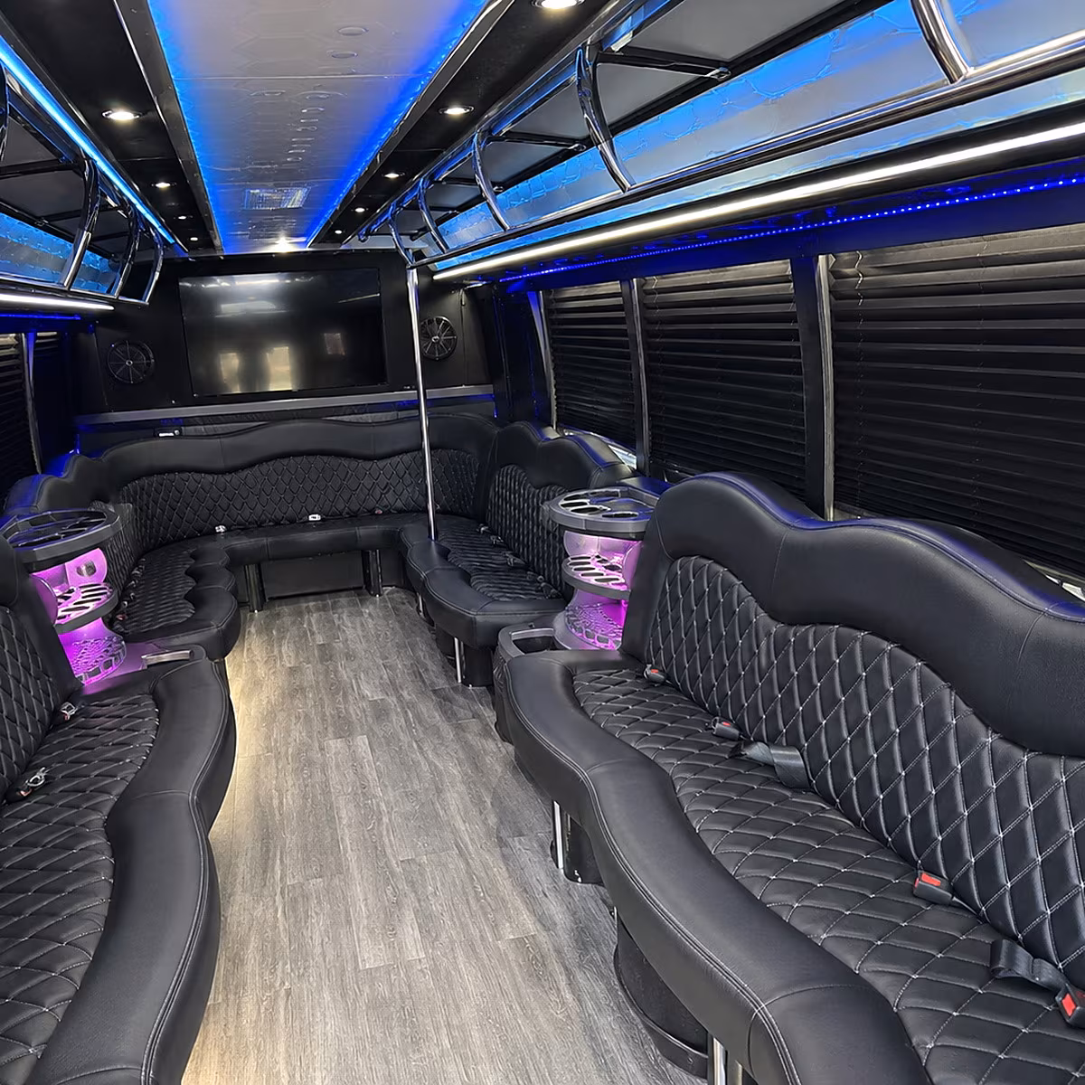 pueblo party bus rentals inside