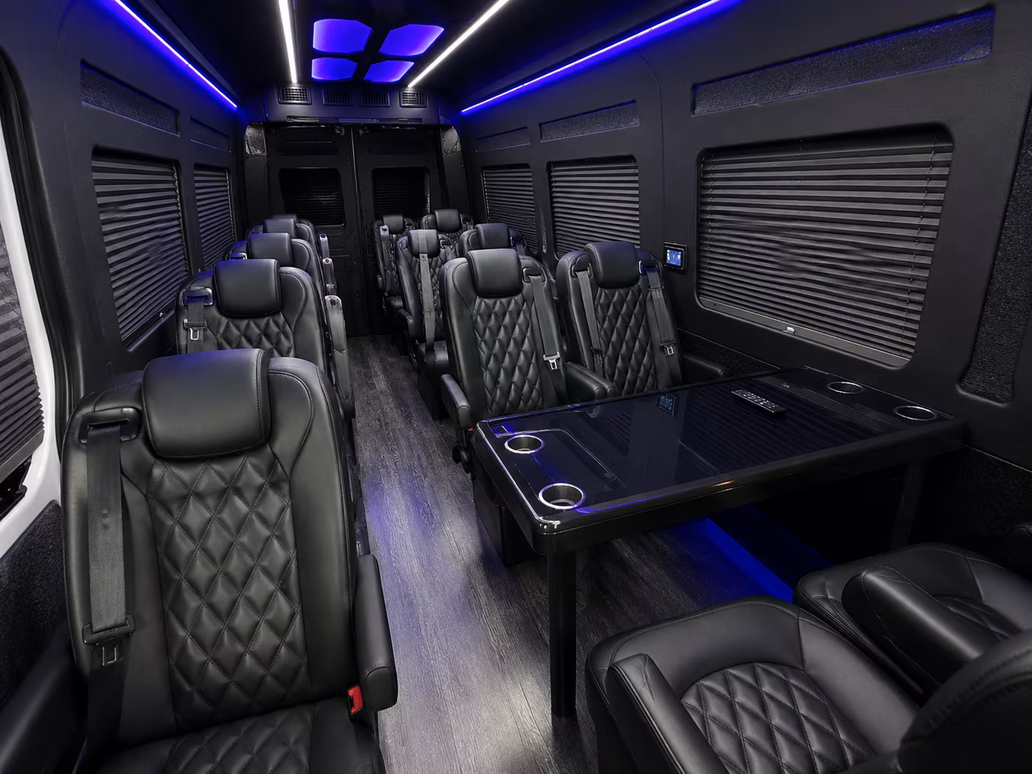 pueblo sprinter van with driver inside